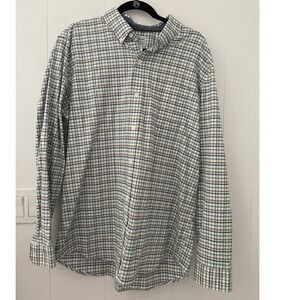 LL Bean Men's Slightly Fitted Plaid Long Sleeve Button Down Shirt Size XL